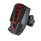 5 LED 2 الذيل الليزر الذيل الدراجة الذكية شعار السلامة الخلفية ضوء